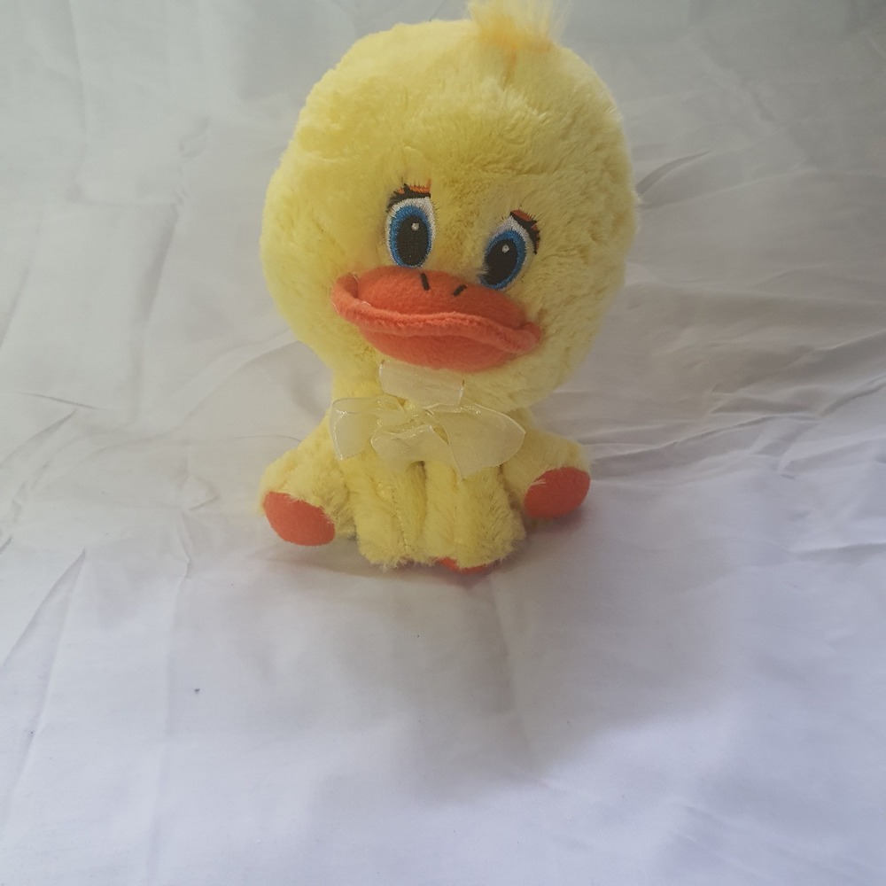 Walmart Big Head Duck Yellow Plush 7' Stuffed Animal Easter Baby Soft Girls Boys